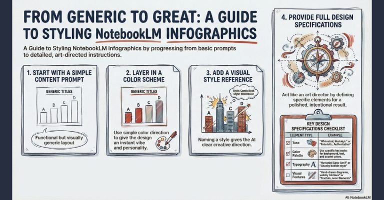 The Style Progression of a NotebookLM Infographic